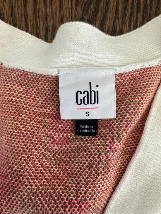Cabi Garden Cardigan floral style #6450 size small like new - Picture 5 of 5